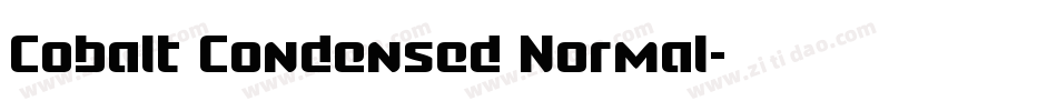 Cobalt Condensed Normal字体转换